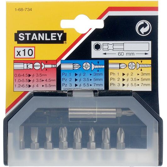 Stanley bitkészlet 10 részes