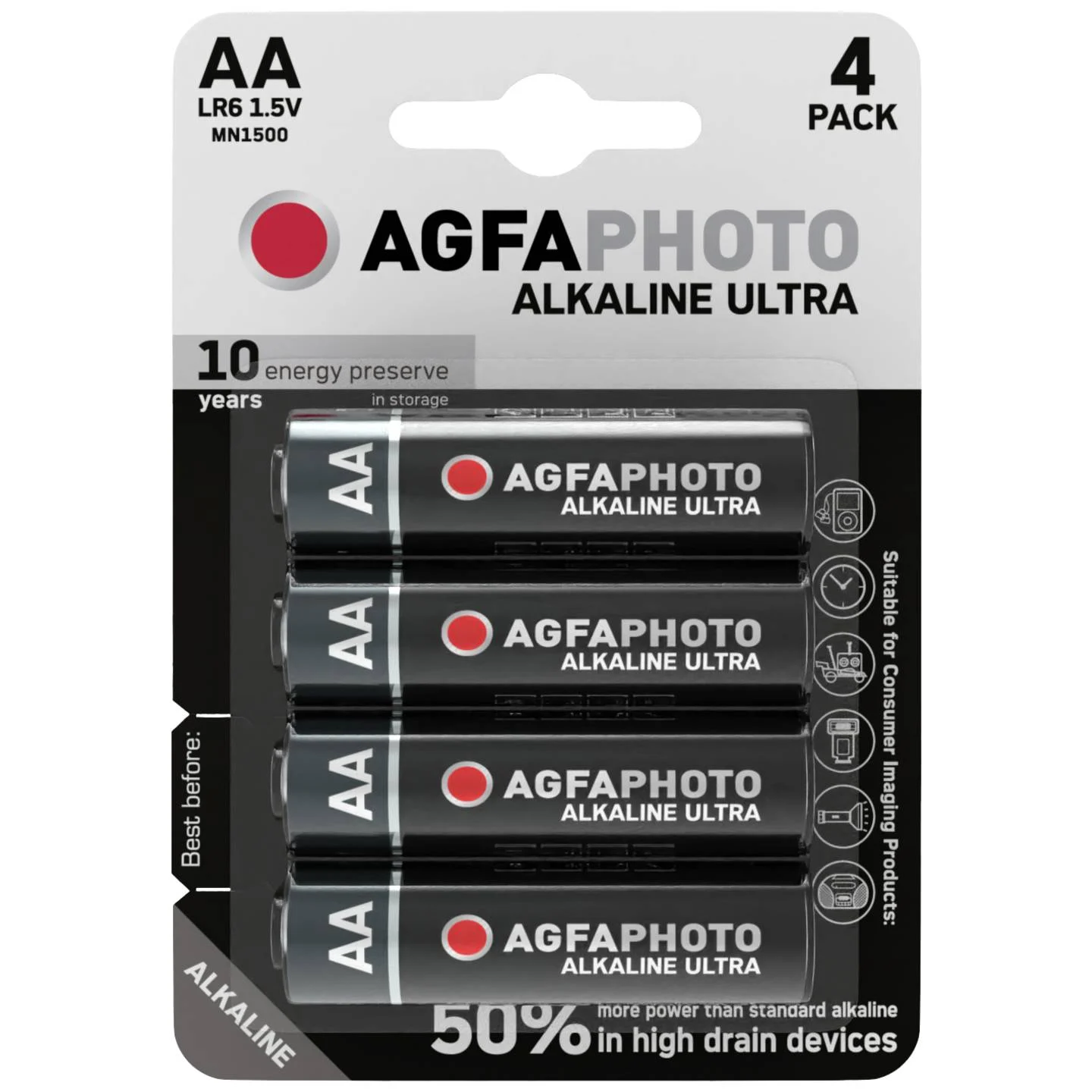 Elem AA AgfaPhoto Ultra alkáli 4 db/csomag